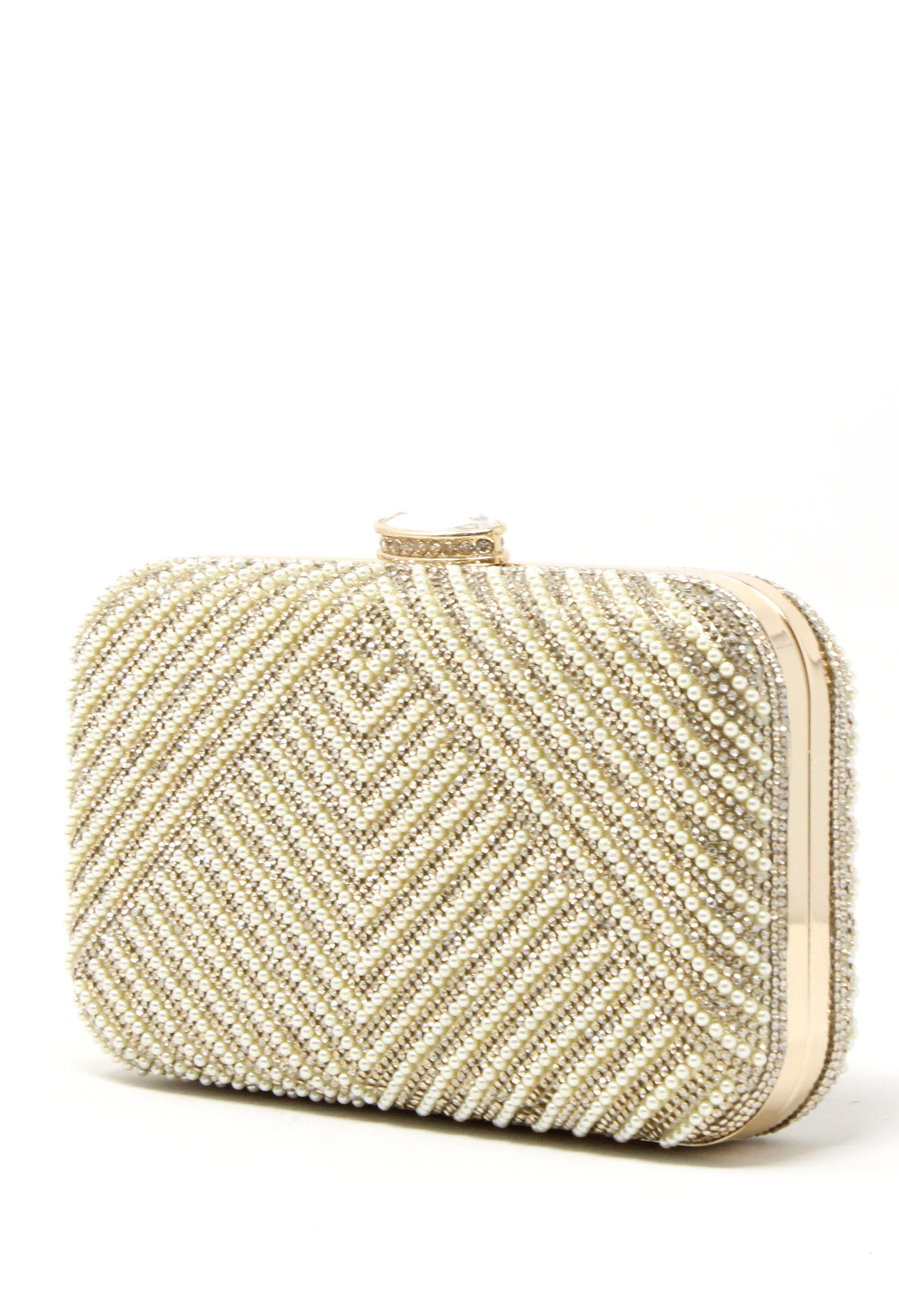 Pearl and Diamante Clutch Bag