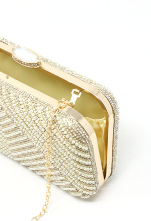 Pearl and Diamante Clutch Bag