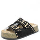 Studded Double Strap Sandals