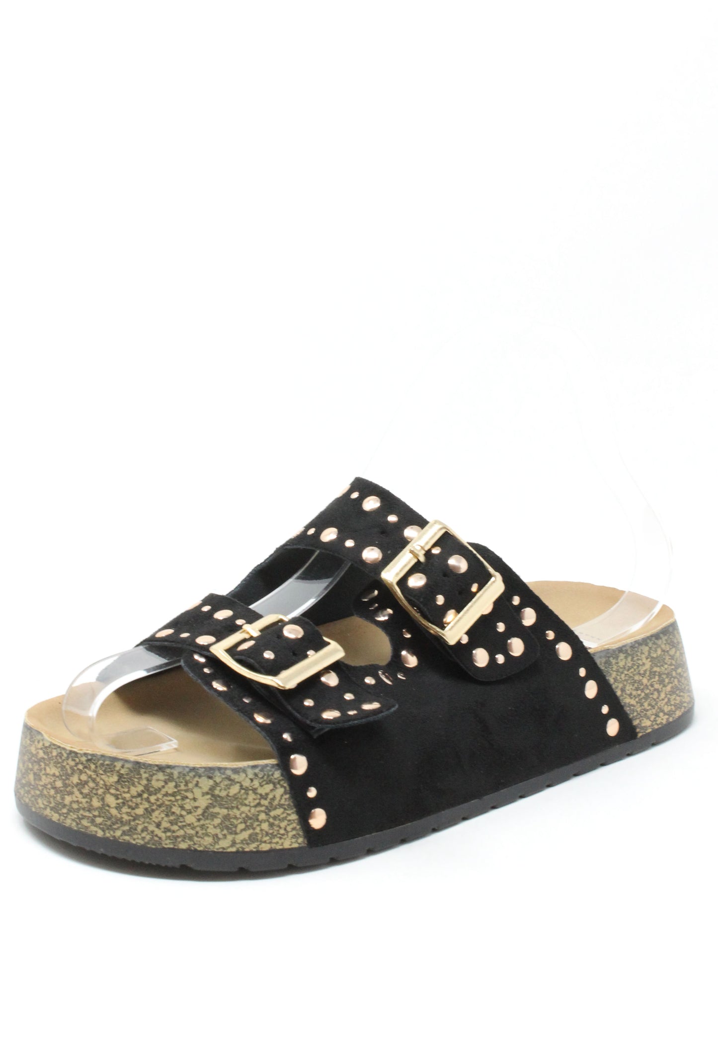 Studded Double Strap Sandals