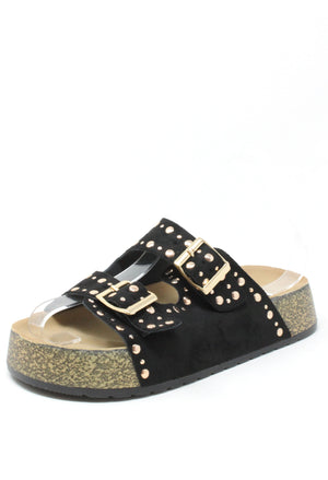 Studded Double Strap Sandals