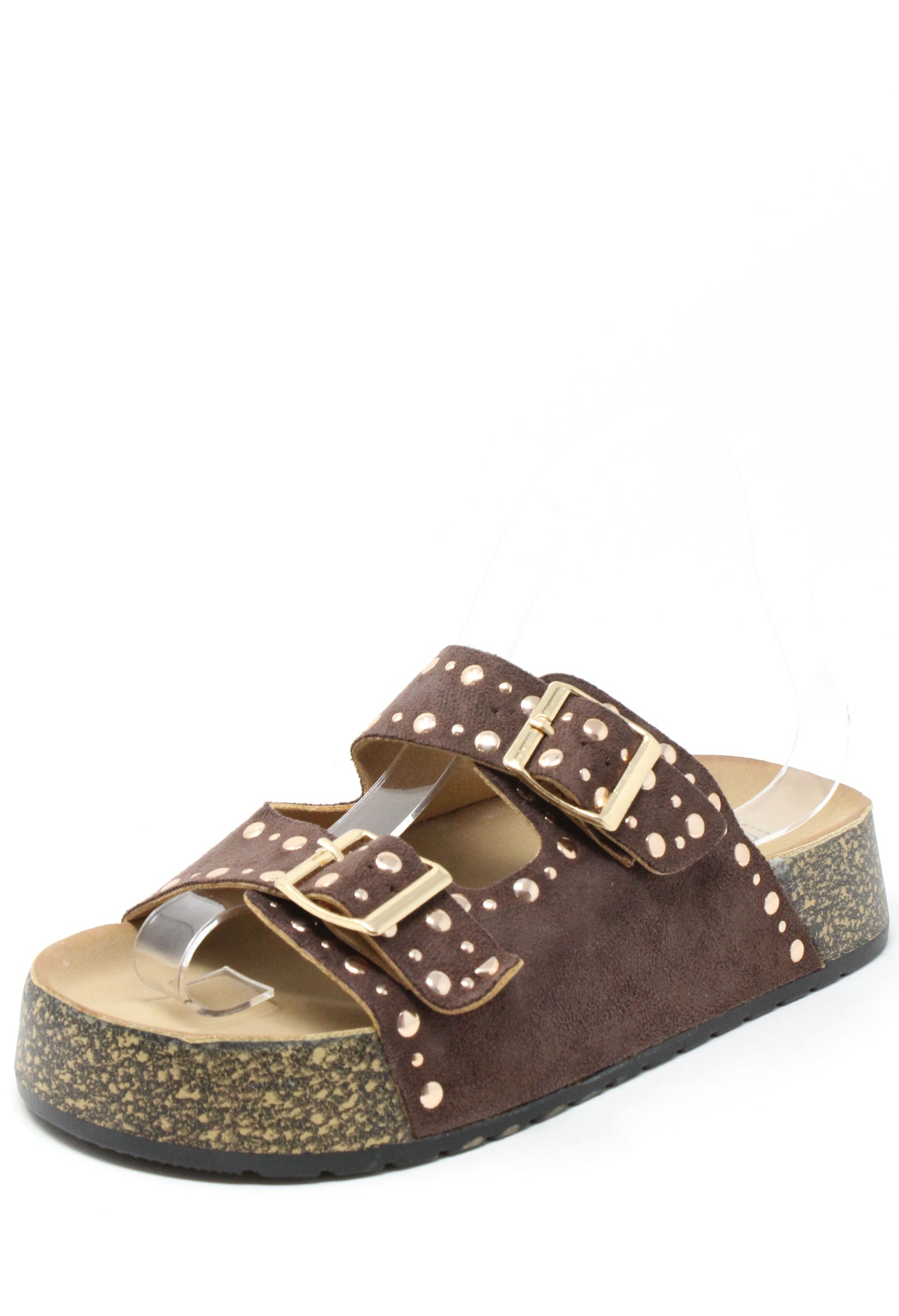 Studded Double Strap Sandals