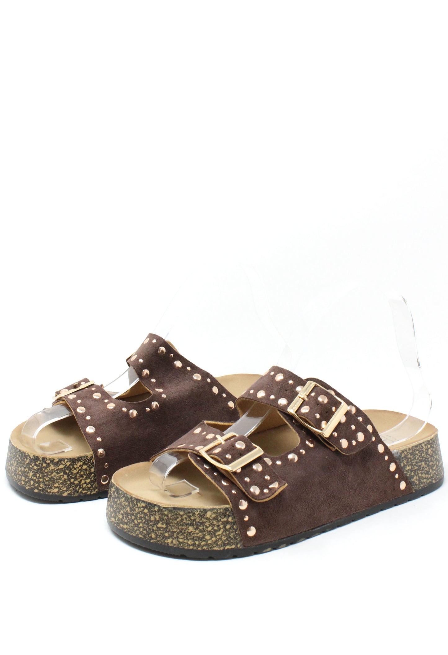 Studded Double Strap Sandals