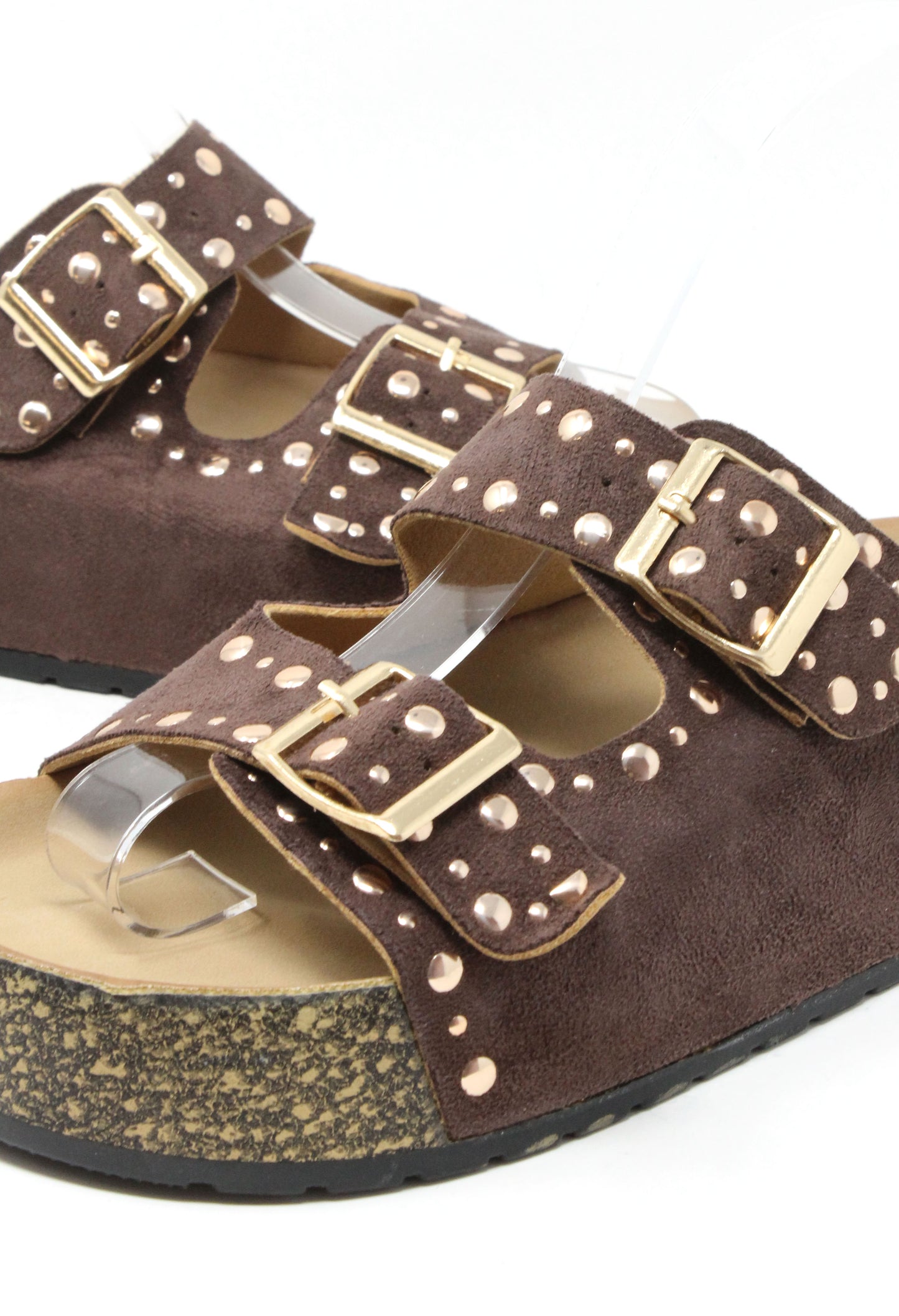 Studded Double Strap Sandals