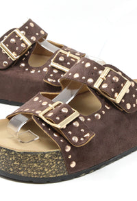 Studded Double Strap Sandals
