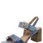 Shimmer Double Strap Heel