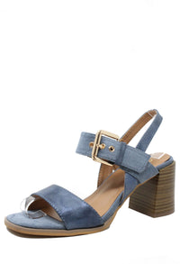 Shimmer Double Strap Heel