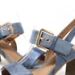 Shimmer Double Strap Heel