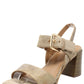 Shimmer Double Strap Heel