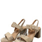 Shimmer Double Strap Heel