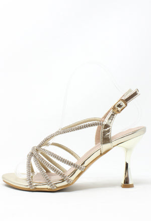 Diamante Strap Heels