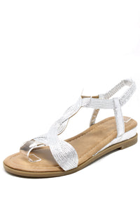 Metallic Twist Sandal