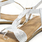 Metallic Twist Sandal
