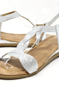 Metallic Twist Sandal