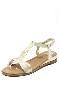 Metallic Twist Sandal