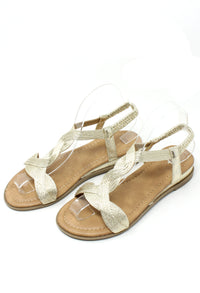 Metallic Twist Sandal