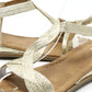 Metallic Twist Sandal