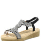 Diamante Mosaic Wedge Sandal