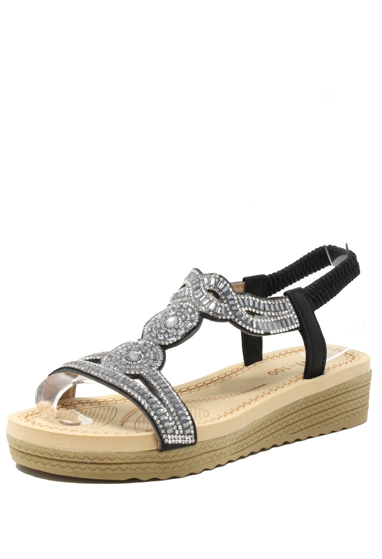 Diamante Mosaic Wedge Sandal