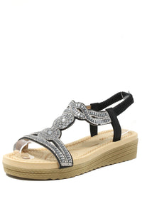 Diamante Mosaic Wedge Sandal
