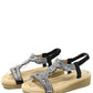 Diamante Mosaic Wedge Sandal