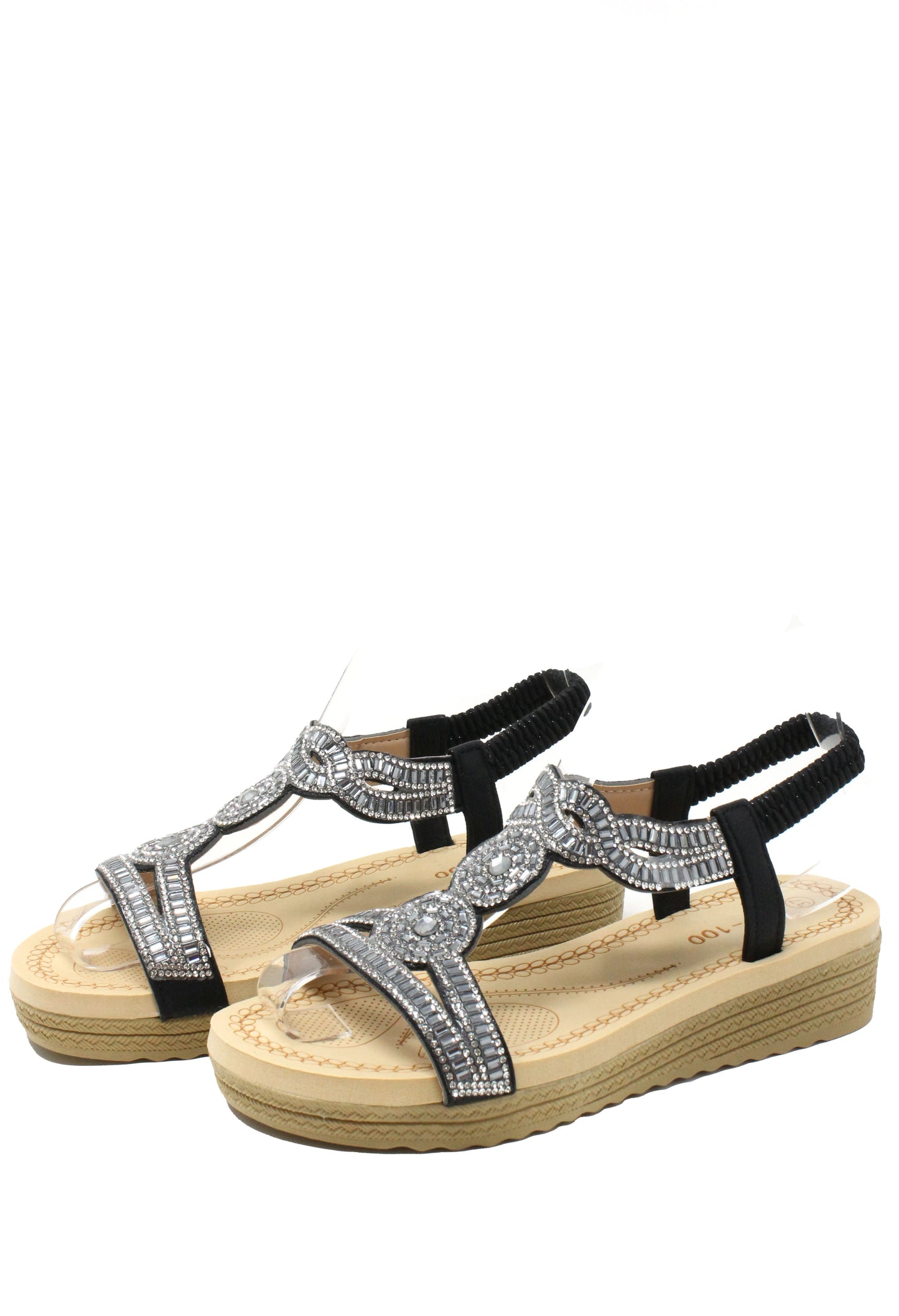 Diamante Mosaic Wedge Sandal