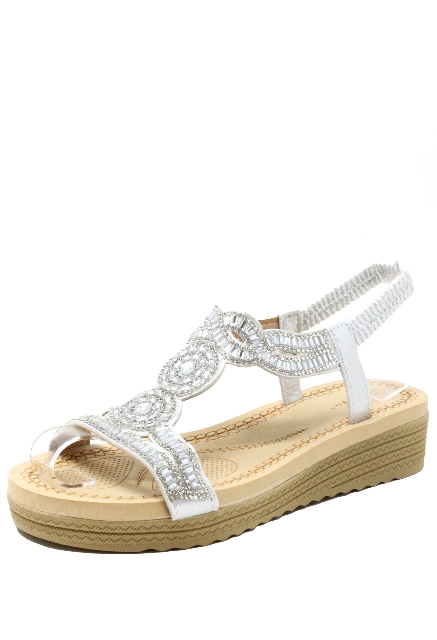 Diamante Mosaic Wedge Sandal