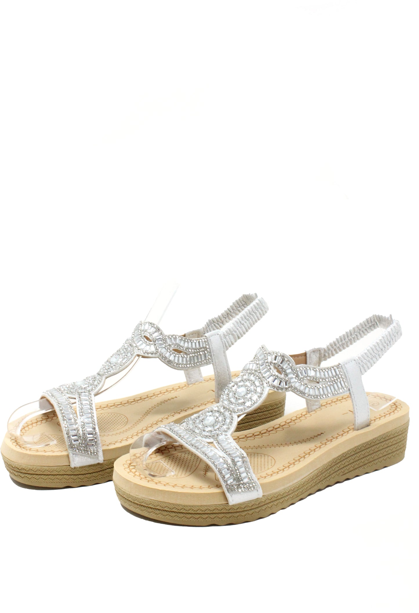 Diamante Mosaic Wedge Sandal