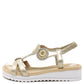 Pearl Circle Wedge Sandal