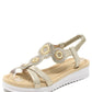 Pearl Circle Wedge Sandal