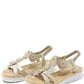 Pearl Circle Wedge Sandal