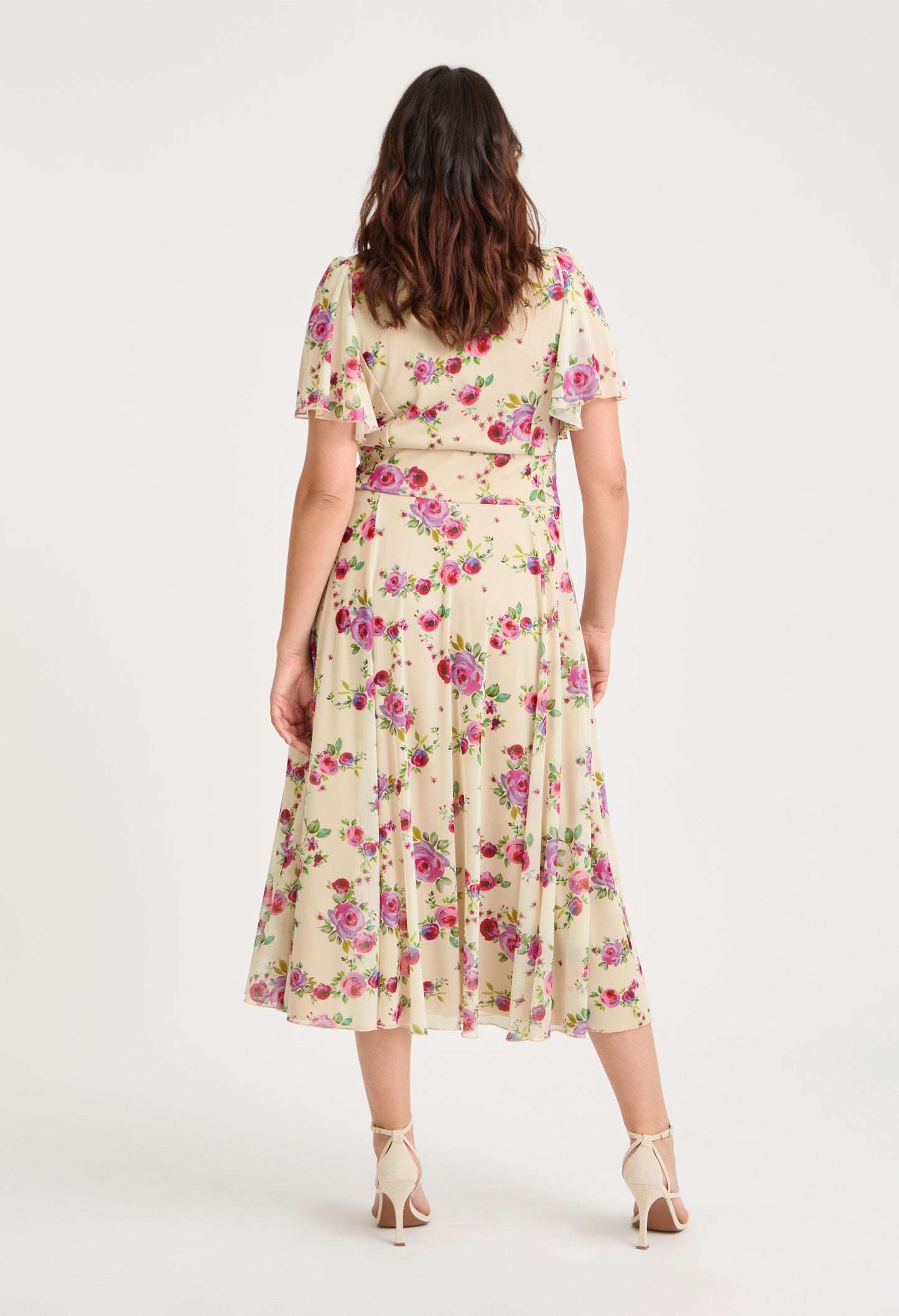 Liz Bolero Wrap Bodice Curve+ Midi Dress