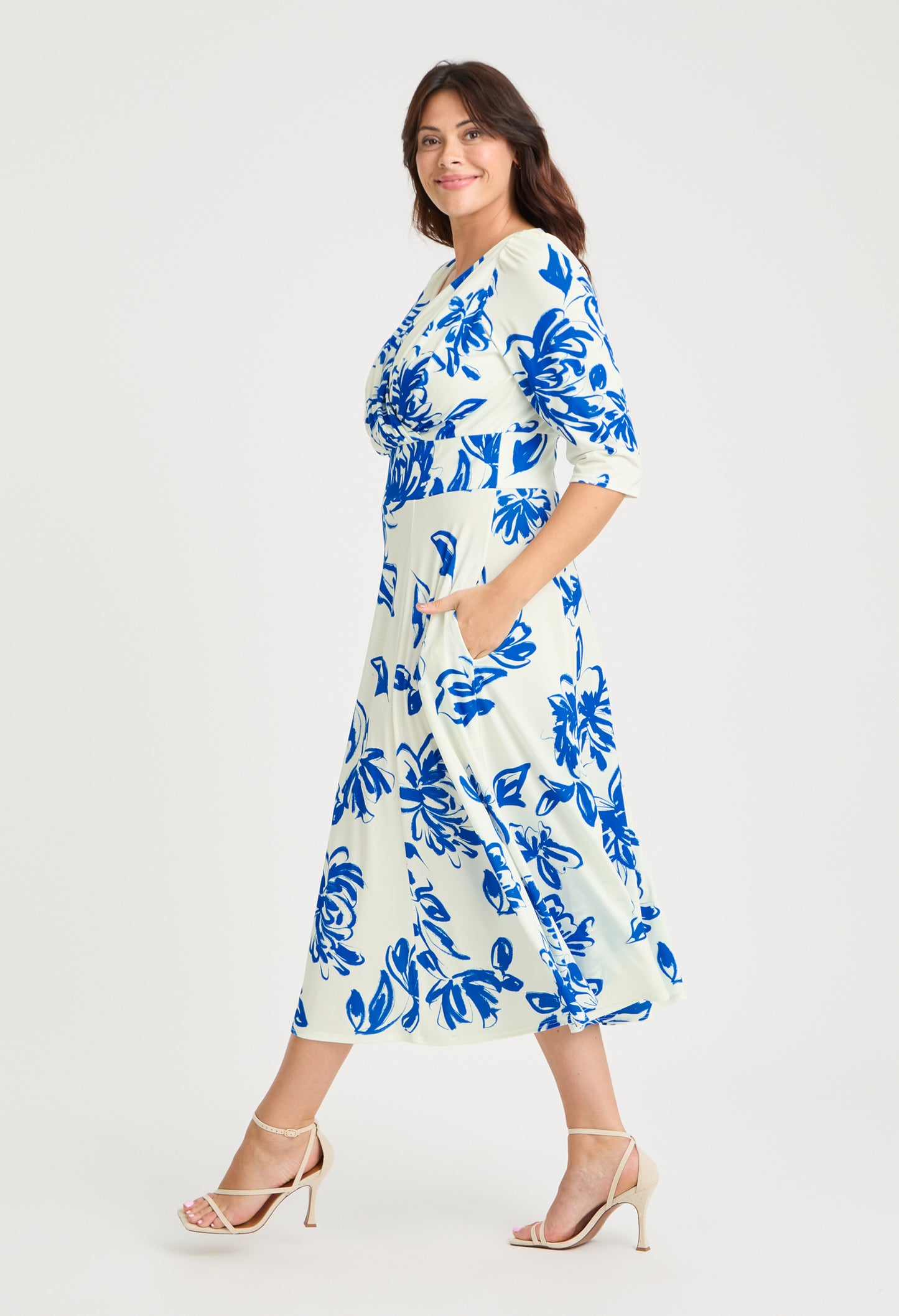 Helena Curve+ Midi Dress
