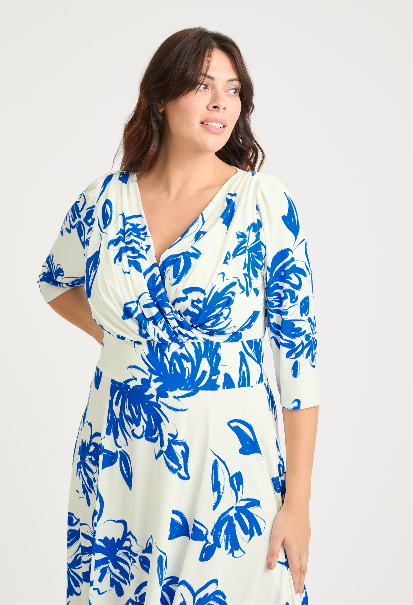 Helena Curve+ Midi Dress