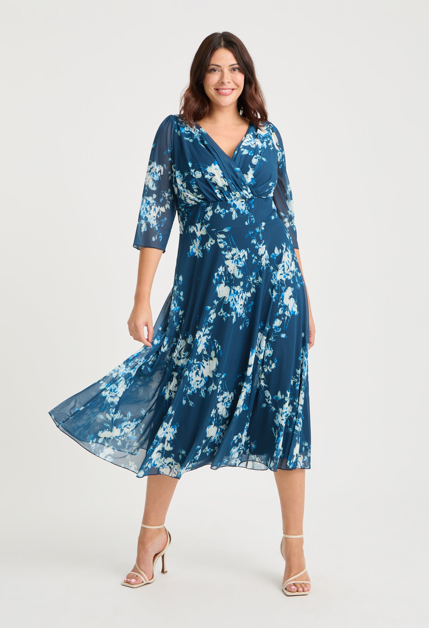 Helena Curve+ Midi Dress