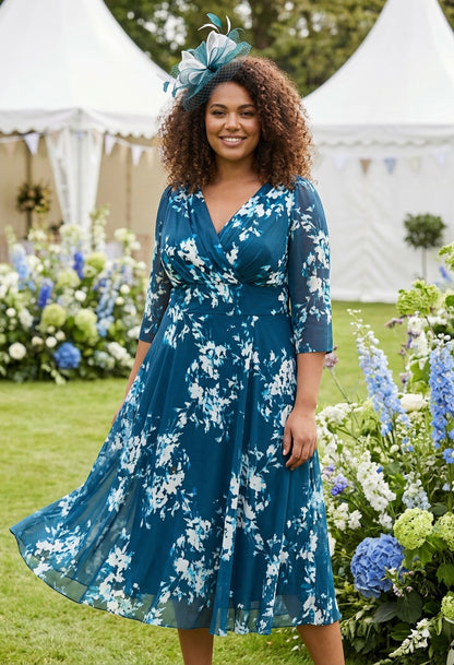 Helena Curve+ Midi Dress