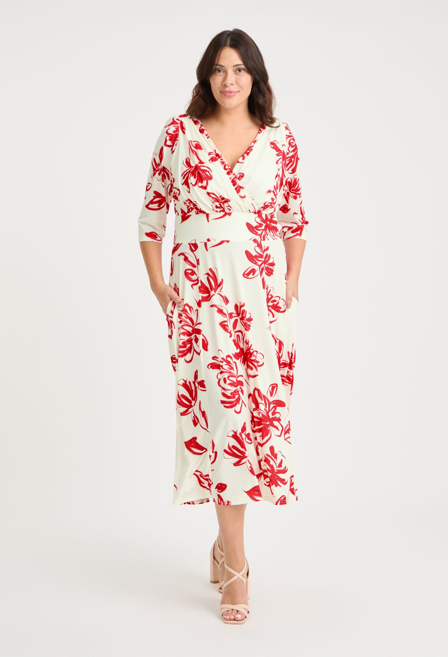 Helena Curve+ Midi Dress