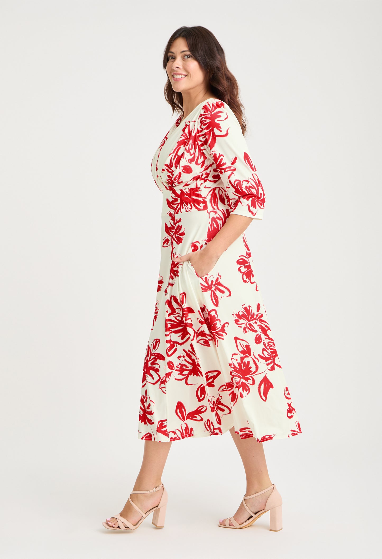 Helena Curve+ Midi Dress