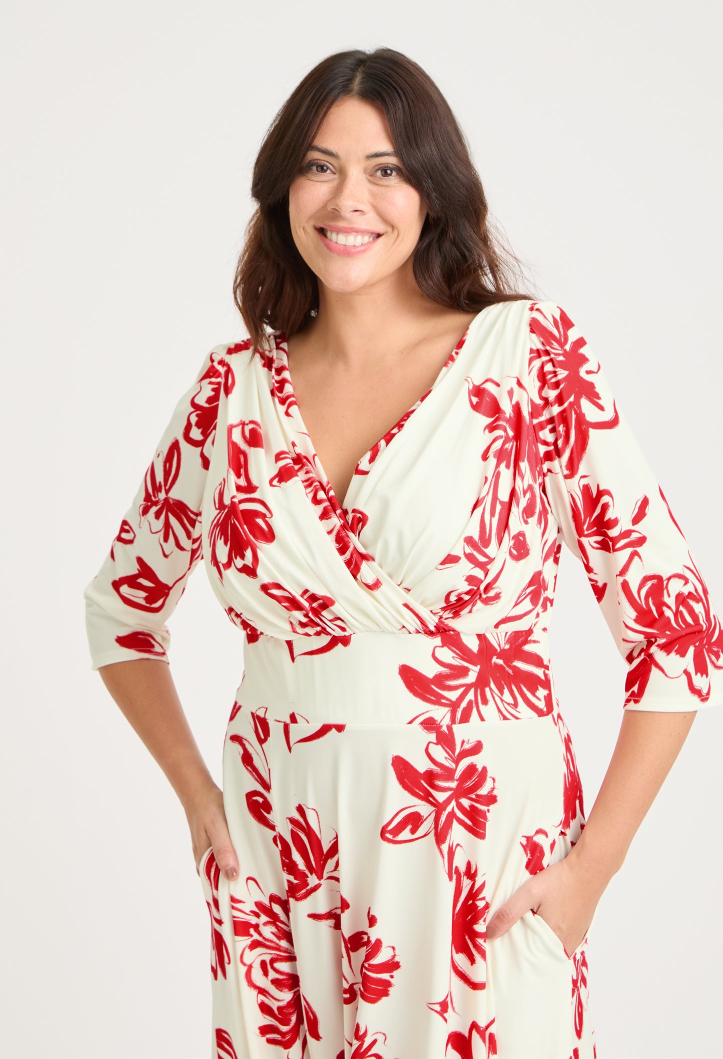 Helena Curve+ Midi Dress