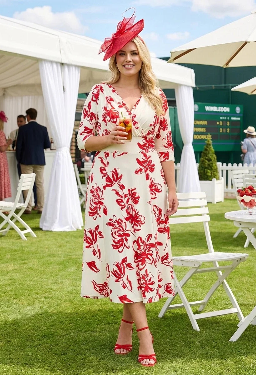 Helena Curve+ Midi Dress