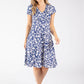 Tempo Floral Print V-Neck Dress