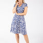 Tempo Floral Print V-Neck Dress