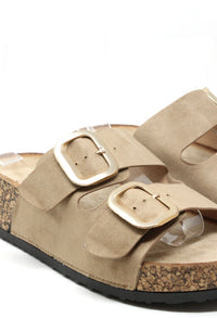 Soft Gold Buckle Sandal