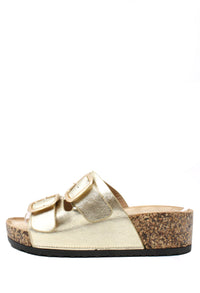 Soft Gold Buckle Sandal