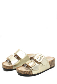 Soft Gold Buckle Sandal
