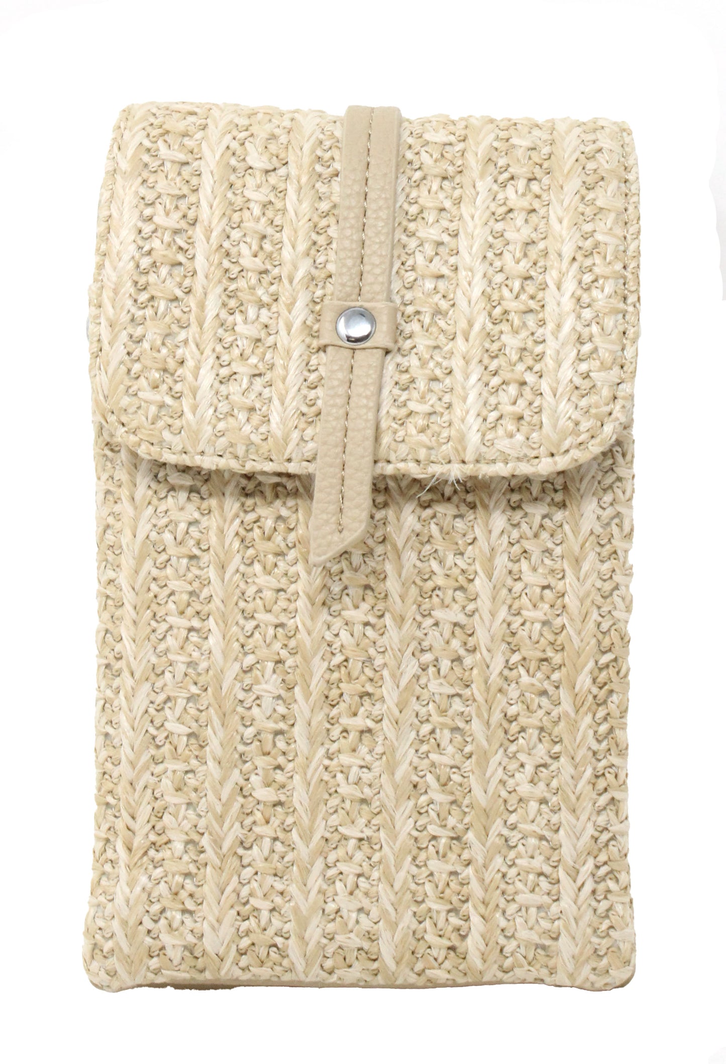 Straw Striped Crossbody Bag