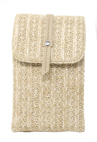 Straw Striped Crossbody Bag