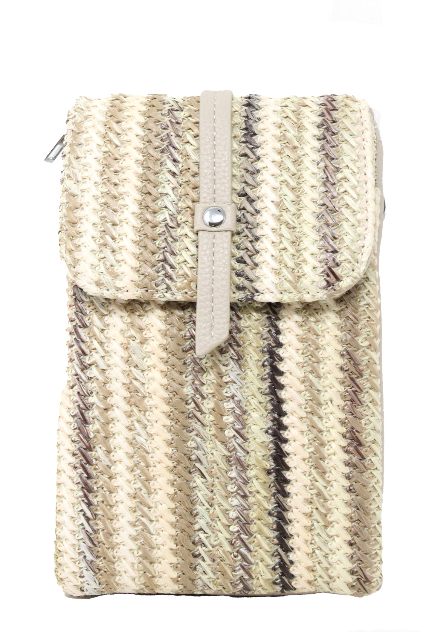 Straw Striped Crossbody Bag
