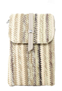 Straw Striped Crossbody Bag