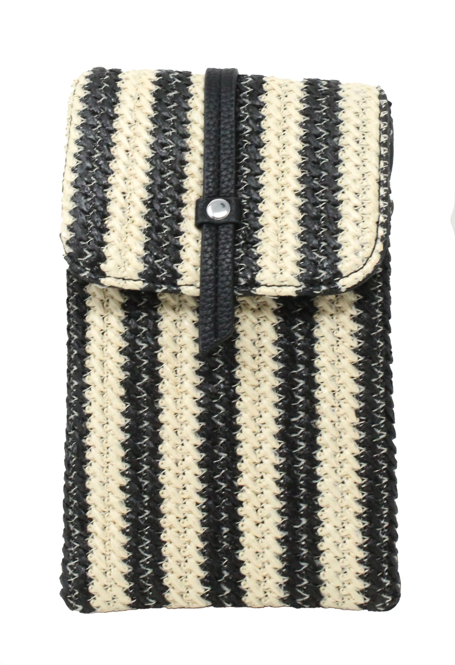 Straw Striped Crossbody Bag